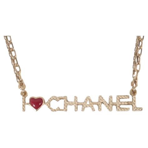 i love chanel necklace